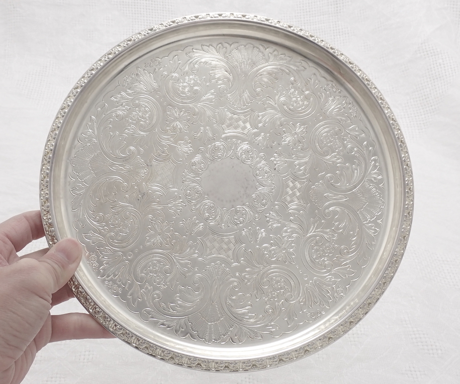  IANTHE 英国アンティーク Silver シルバープレート テーブルトレイ ドリンクトレイ サルヴァ 直径約23㎝ イギリス製(カトラリー)｜売買されたオークション情報、yahooの商品情報をアーカイブ公 カトラリー