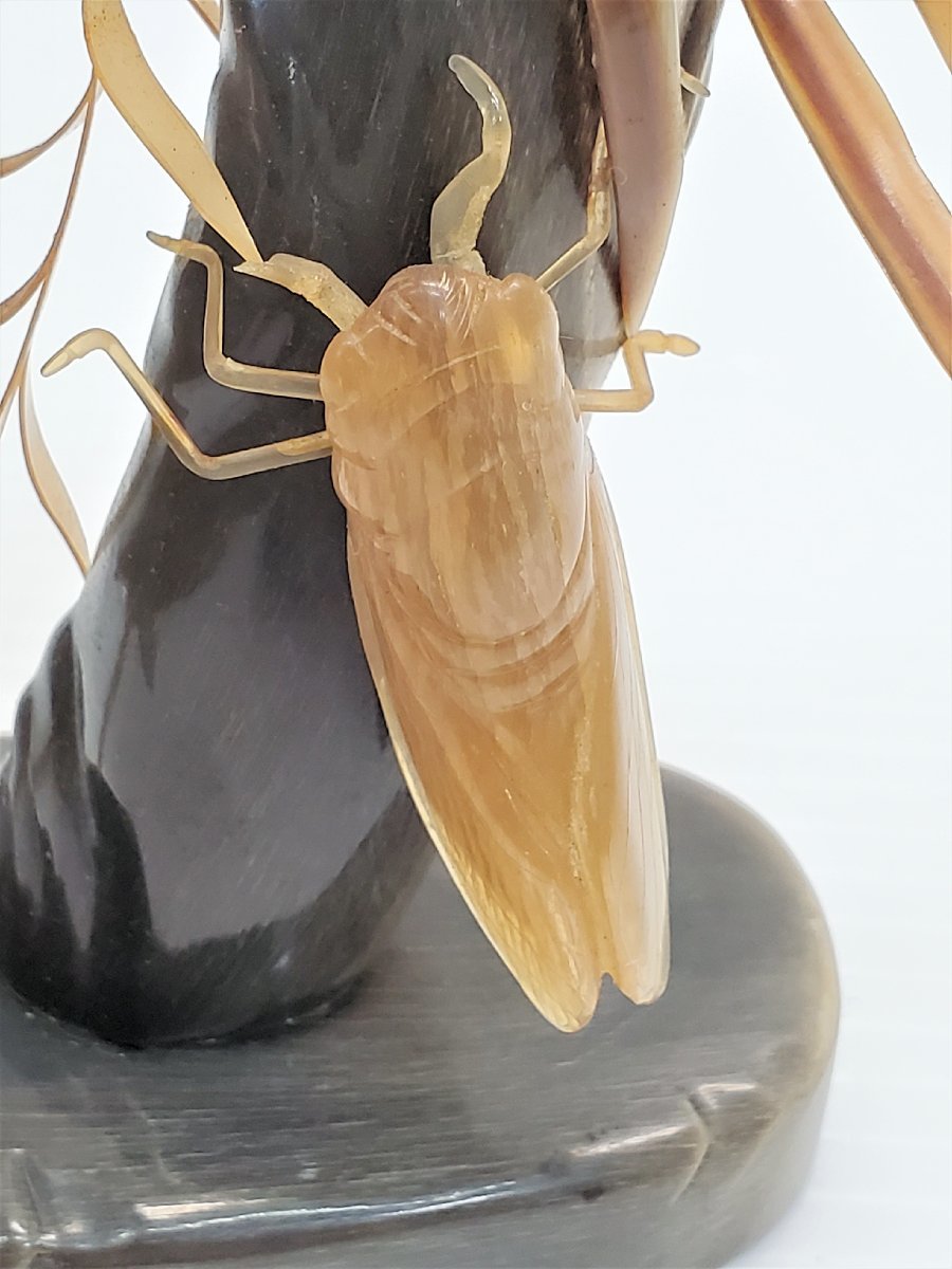 水牛角のオブジェ 2025年最新Yahoo!オークション -水牛の角(彫刻