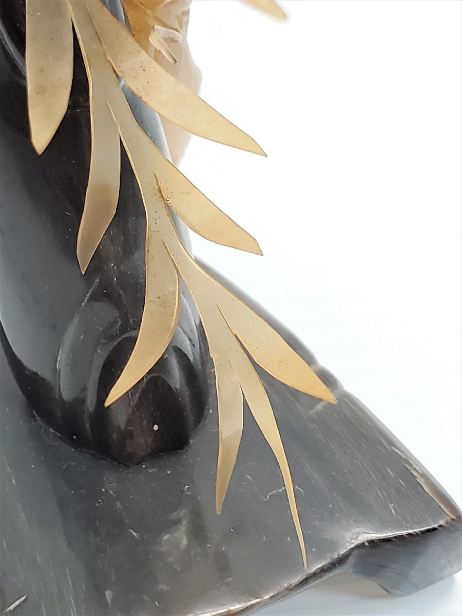 水牛角のオブジェ 2025年最新Yahoo!オークション -水牛の角(彫刻