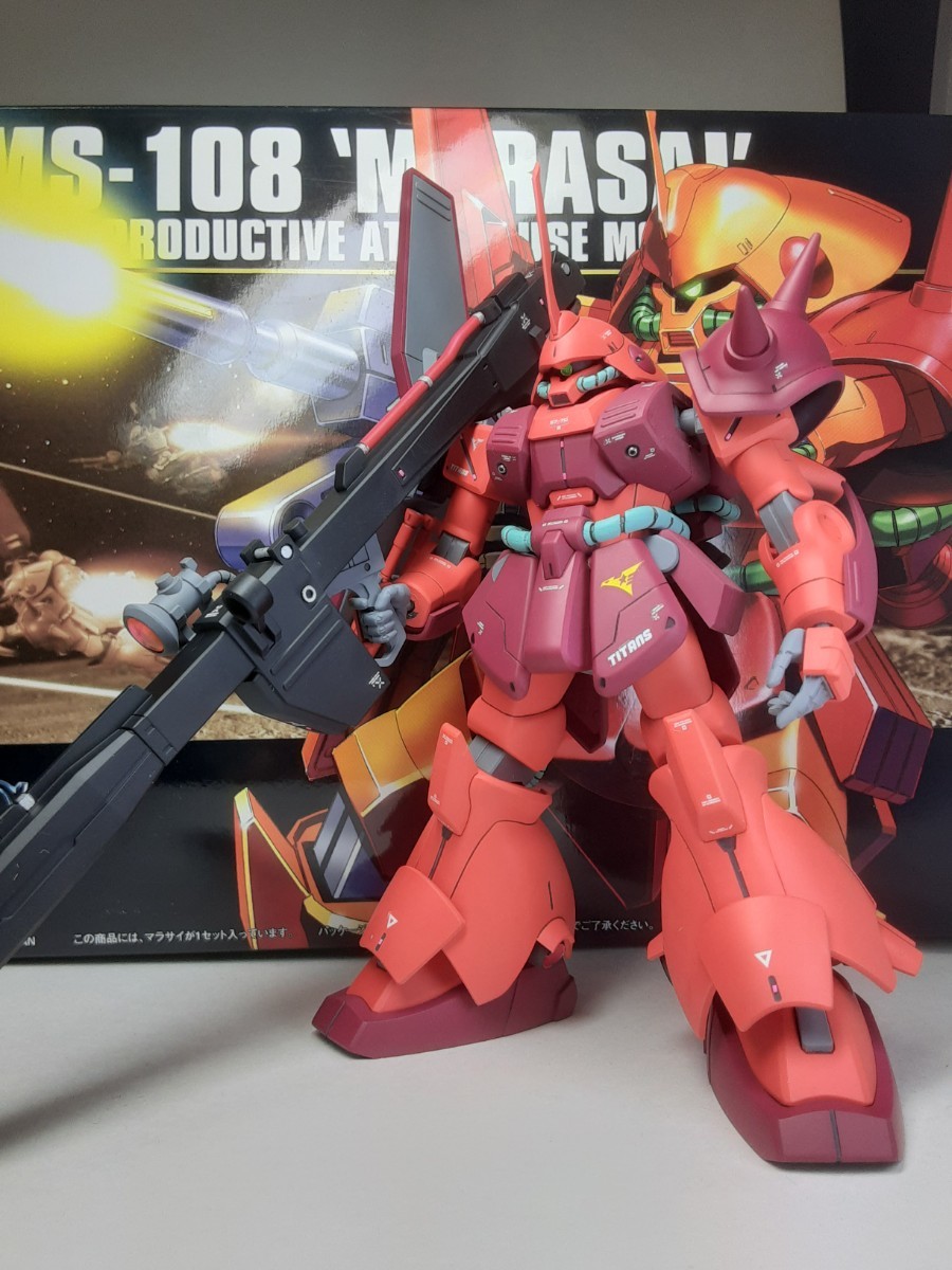 HGUC 1/144 マラサイ 大型ビームバズーカ装備 塗装 改修 完成品 機動