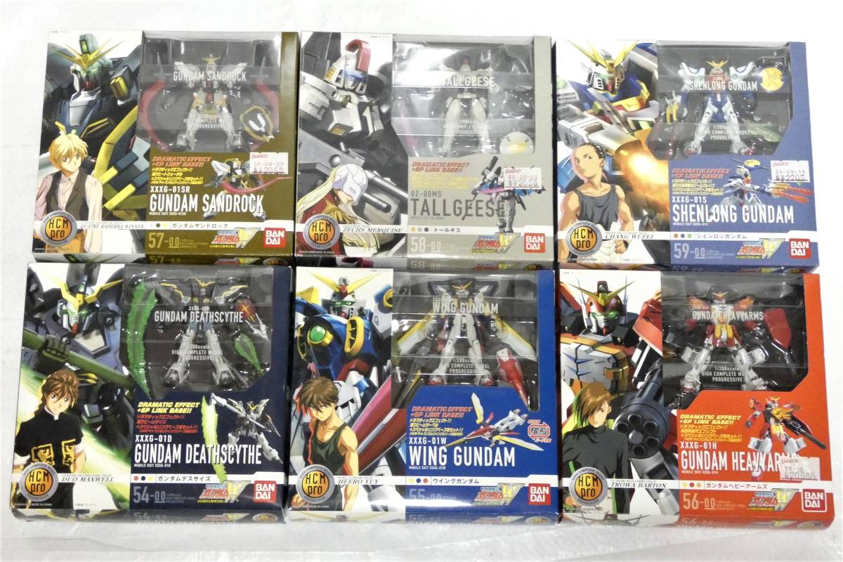 4361T/開封未使用★HCM-Pro 新機動戦記ガンダムW まとめて6箱/フィギュア ガンダムヘビーアームズ・ウイングガンダム・シェンロンガンダム