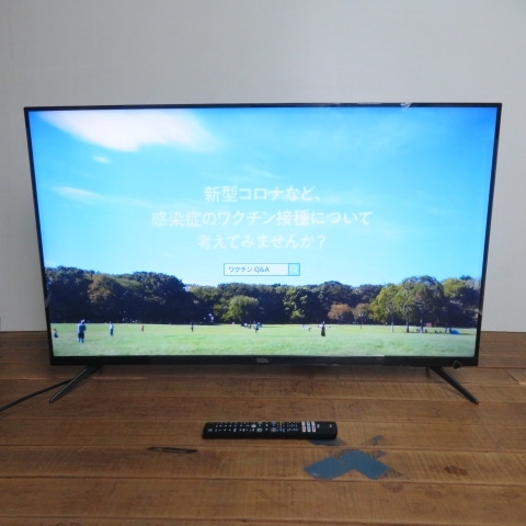 YY☆TCL 43V型 4K液晶テレビ 43P815B 2020年製◎直接引取☆