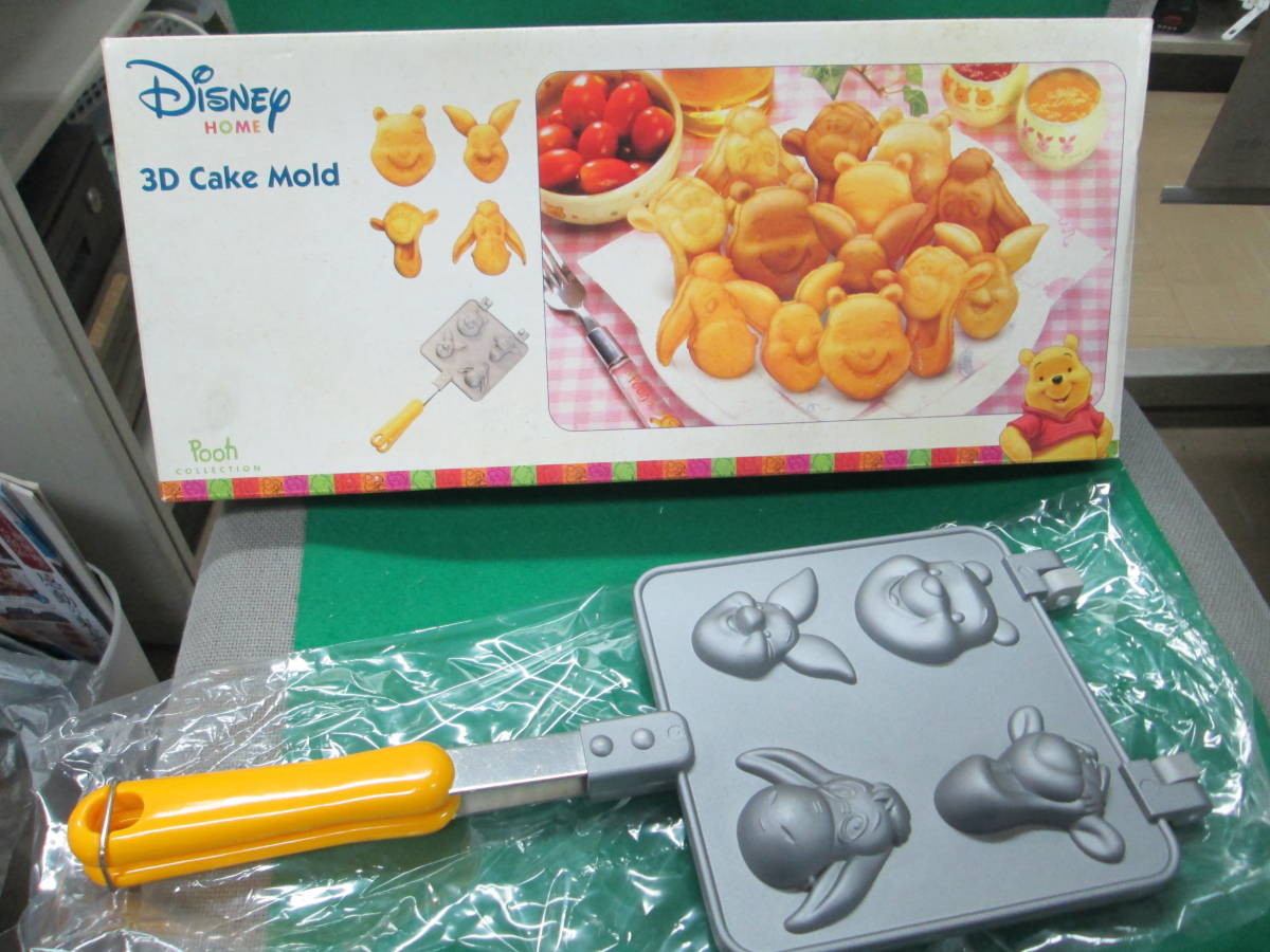 未使用 くまのプーさん 人形焼き 型　ケーキ モールド 検索用：ディズニー ３D CAKE MOLD 人形焼型 ホットケーキ ベビーカステラ プーさん