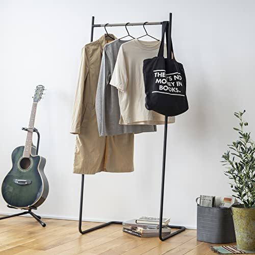 アイリスオーヤマ ハンガーラック ベーシックタイプ マットブラック 耐荷重7kg 幅約63×奥行約59×高さ約151cm PI-B150 スタイルハ