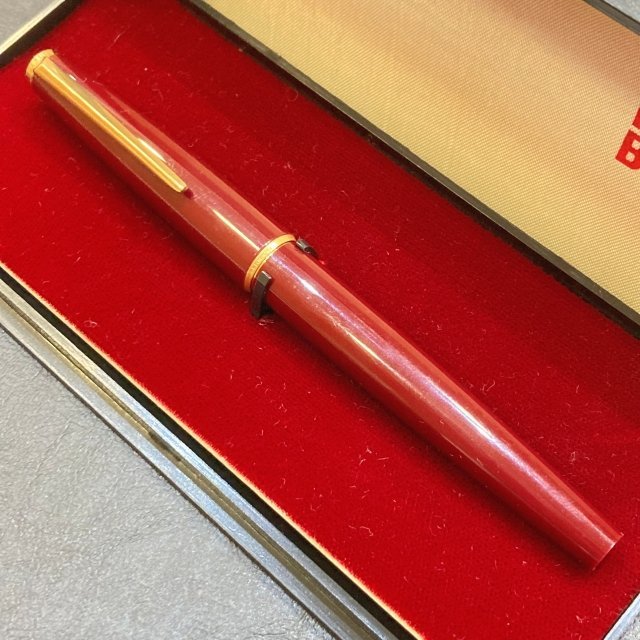 N】MONTBLANC モンブラン 万年筆 ペン先585 ボルドー MONTBLANC