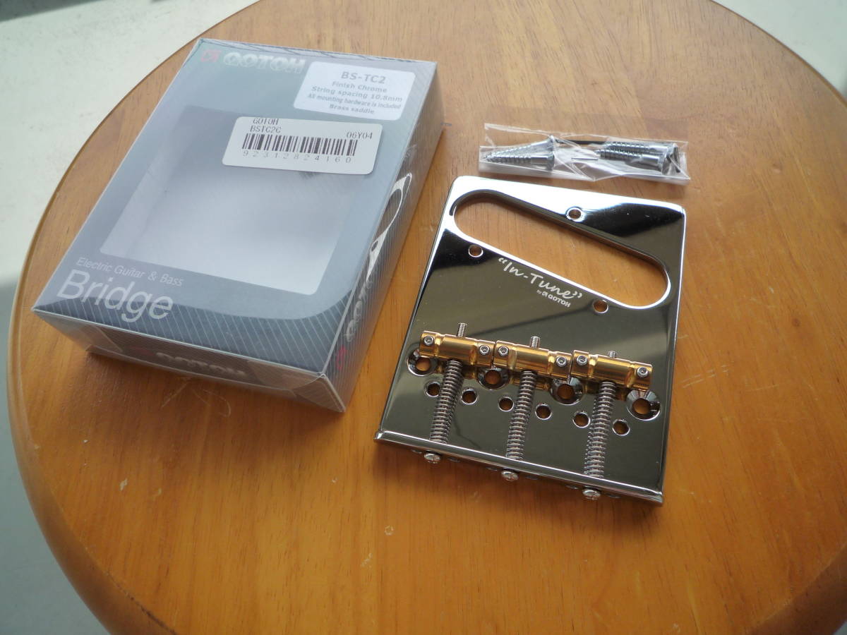 未使用　GOTOH ゴトー BS-TC2 Chrome テレキャスター用ブリッジ クローム　ブラスサドル
