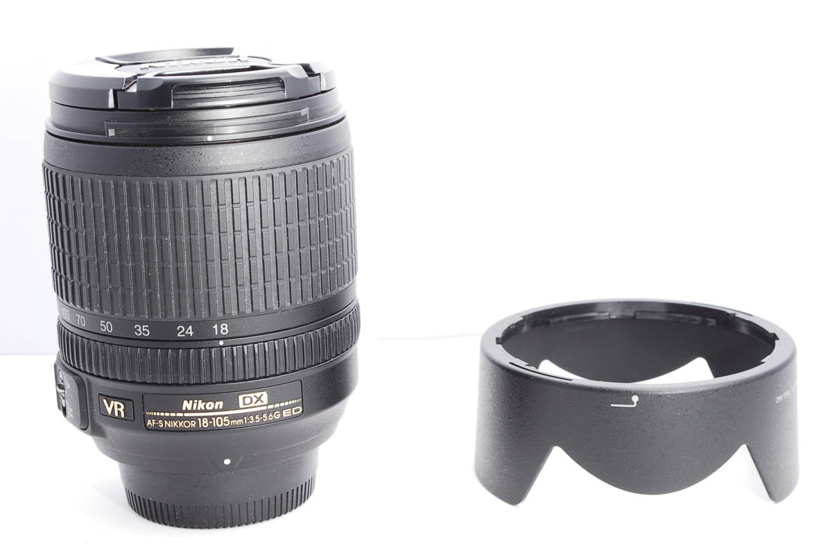 〓外観非常に綺麗 フード付〓ニコン Nikon AF-S DX Nikkor 18-105mm F3 