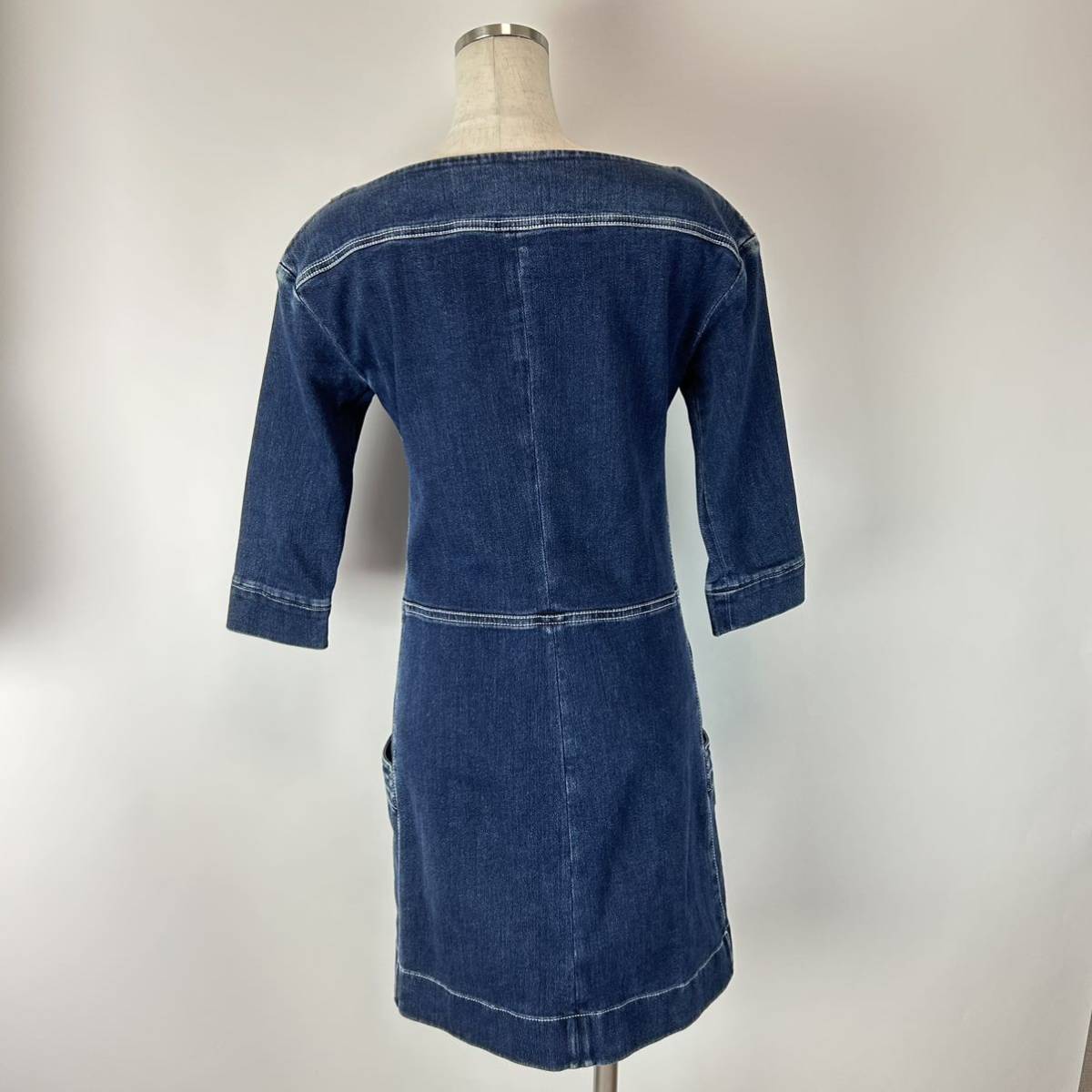 w204 LOUIS VUITTON ルイ ヴィトン デニムワンピース 両肩ファスナー