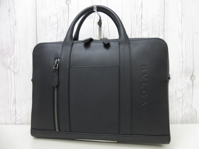 BVLGARI ビジネスバッグ 黒 レザー（楽天市場】【バッグ】BVLGARI 
