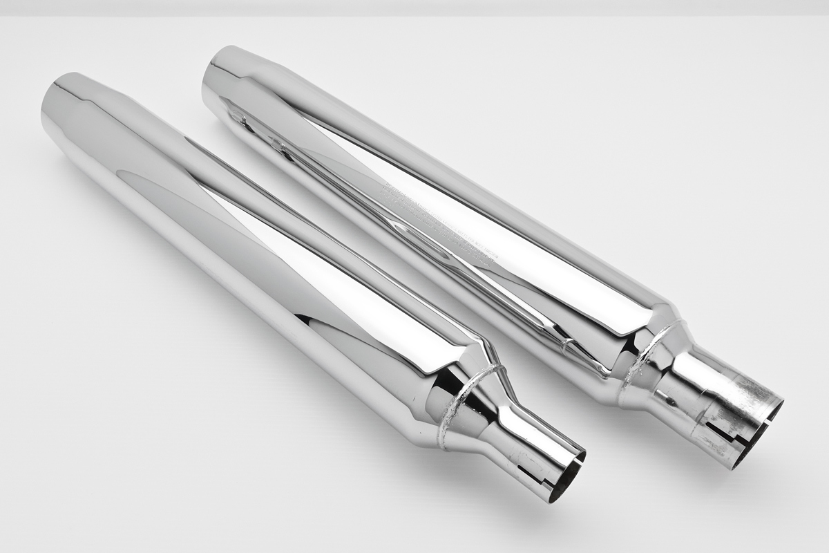 ハーレー純正】 ツーリング用 北米マフラー / クローム 64900235 