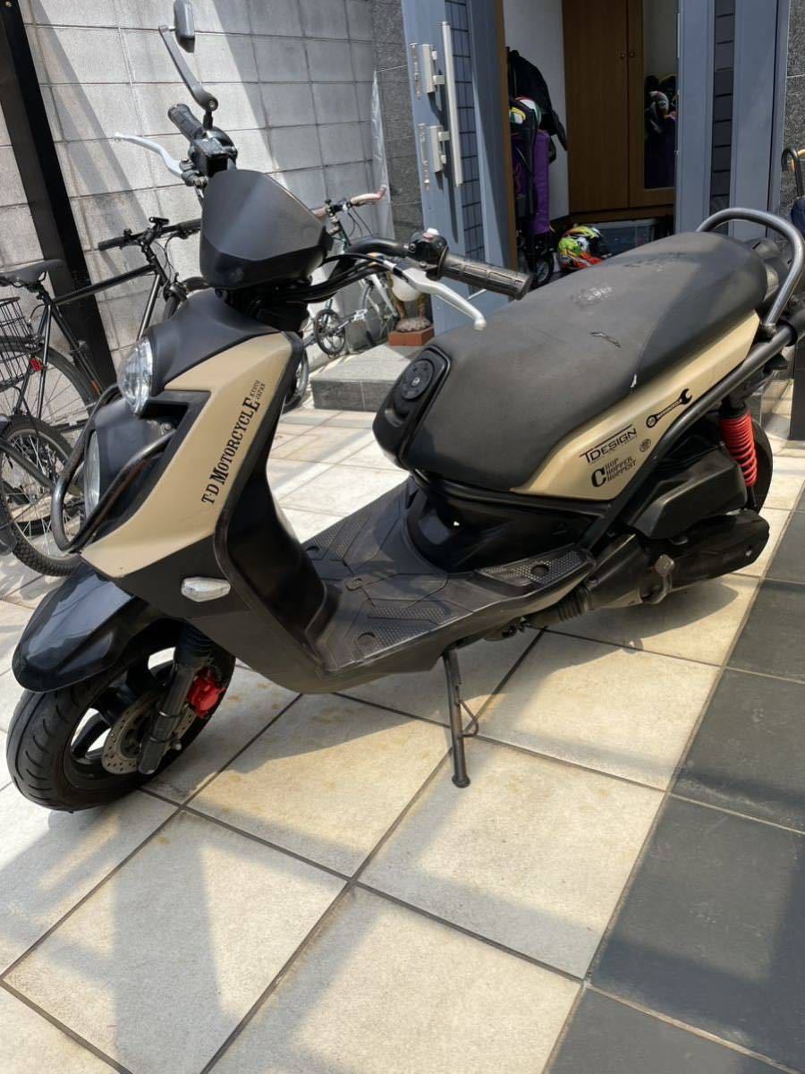 ヤマハ　YAMAHA　ビーウィズ125　BW's125　バッテリーあがり　売り切り　未整備現状車　引渡し条件あり