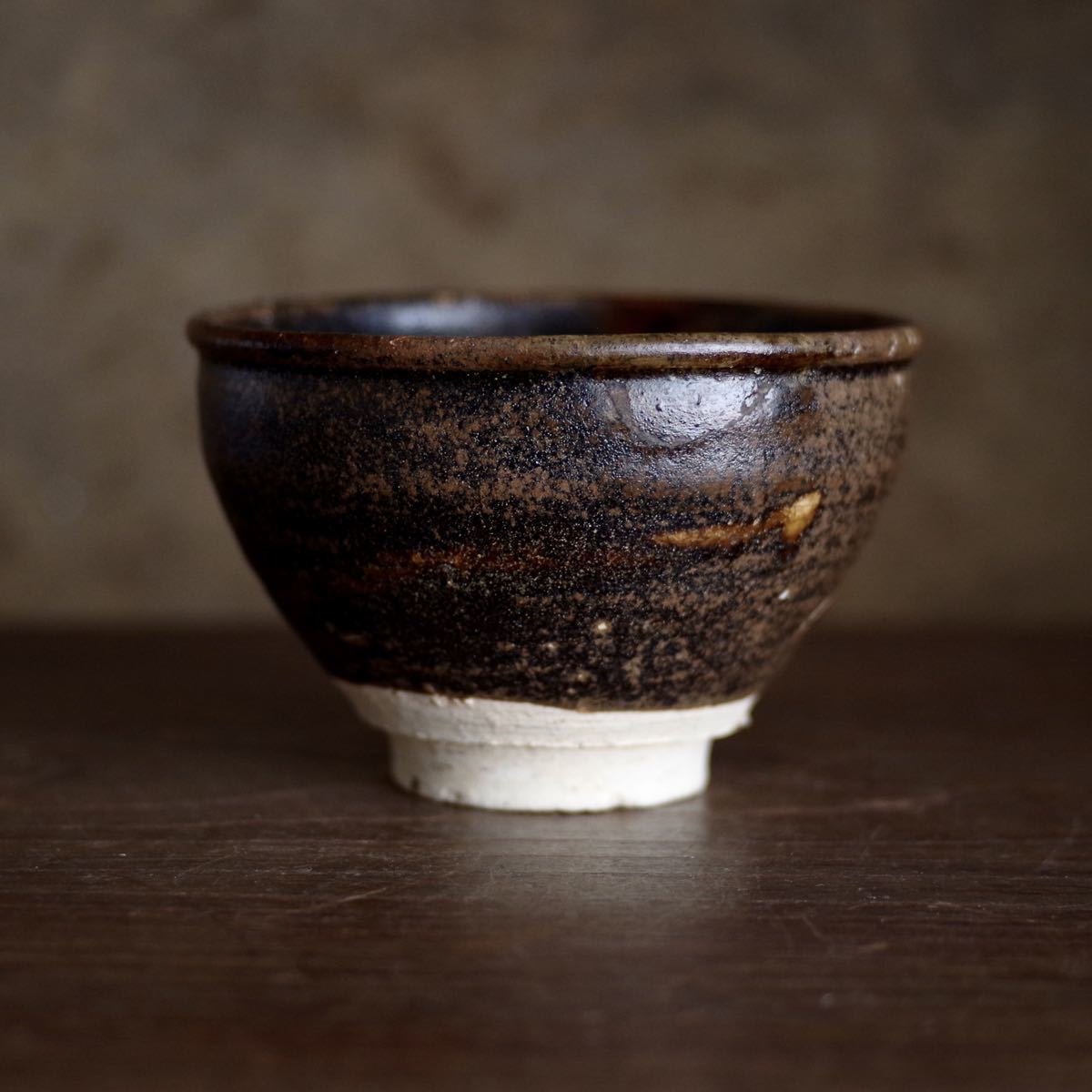 希少】瀬戸 天目小服茶碗 江戸初期 茶道具 湯呑み 飯茶碗 向付 小鉢 古 
