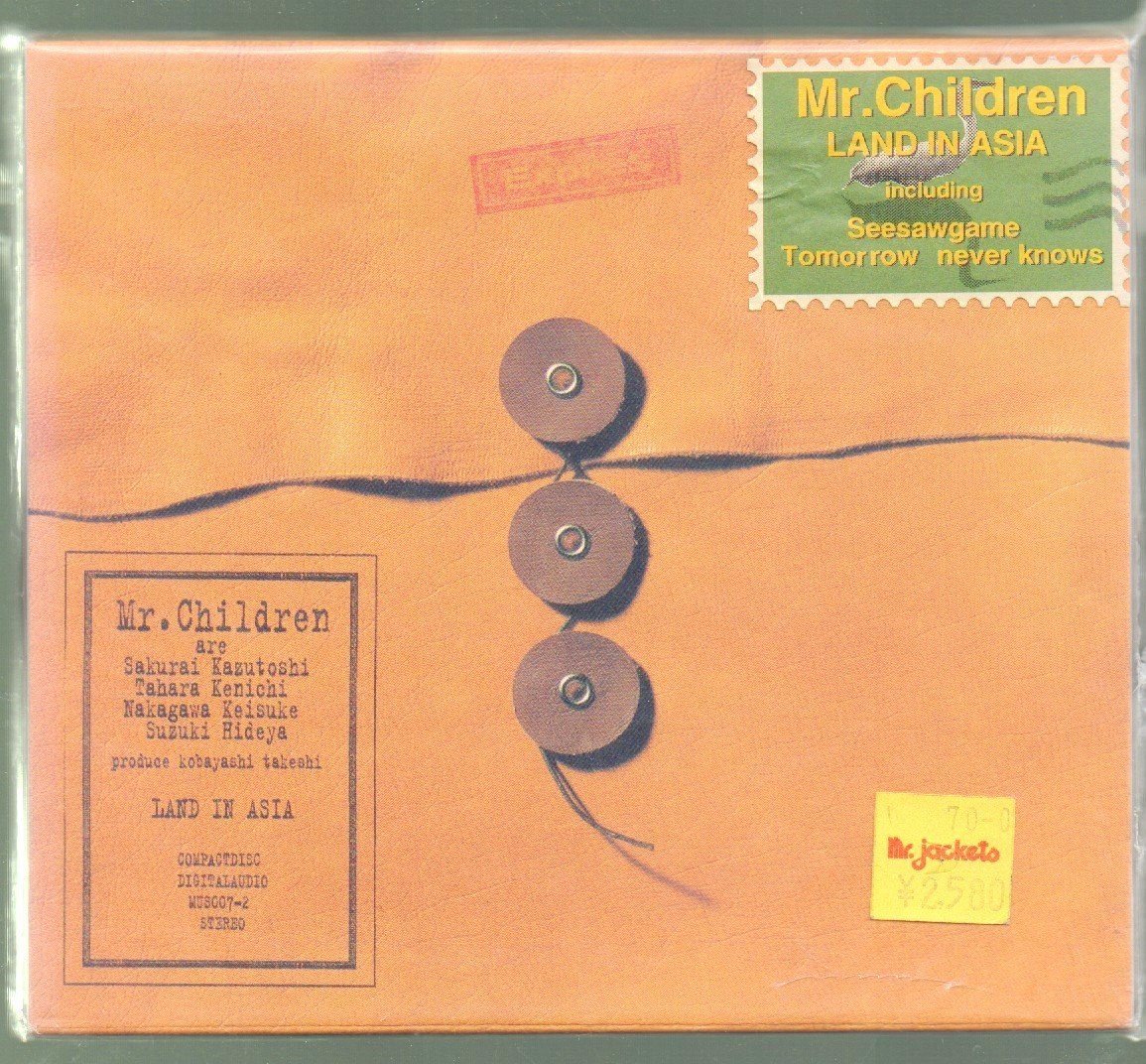 ■Mr.Children■「Land in Asia」■アジア地区限定ベスト盤■スリーブボックスケース付き■品番:MUS007-2■1996年盤■シール付き■美品■