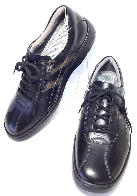 ホントニラクダ[HONTONIRAKUDA] 330 ブラック 25.5cm カジュアルウォーキングシューズ メンズ スニーカー 