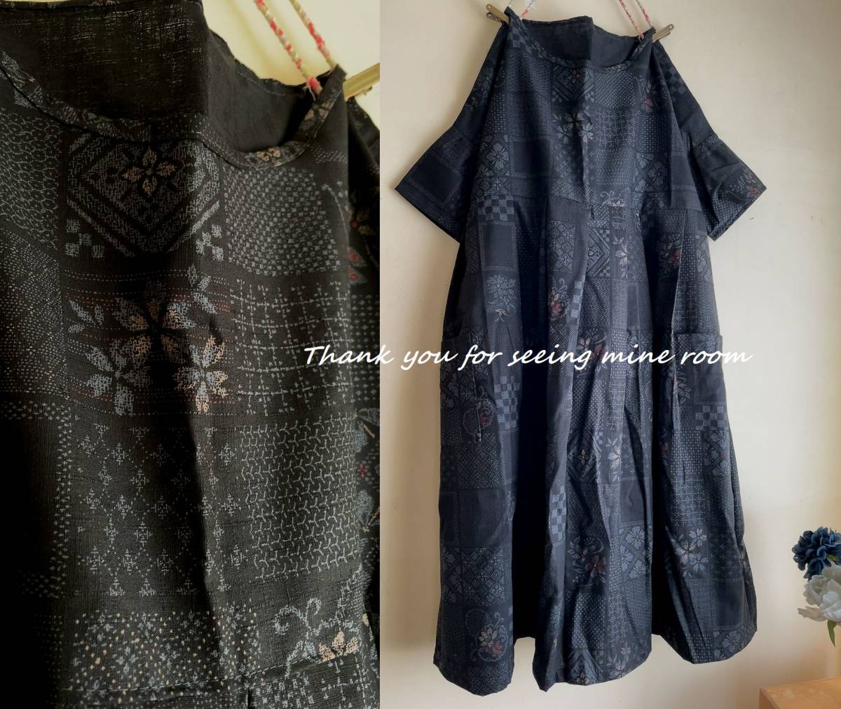 BEAMS (F) 七分袖 ギャザー ゆったり ロング シャツ ワンピース 白 ブラウス | 京友禅アロハシャツ AMBIDEX ロングTシャツⅡ＜花うさぎ⁄黒白＞ 和柄 総柄アシメパッチワークシャツの  161673：チェックorストライプ つぎはぎレース Store アジアン タンクトップ 数量5から 生地 トップス レースパッチワークシャツ