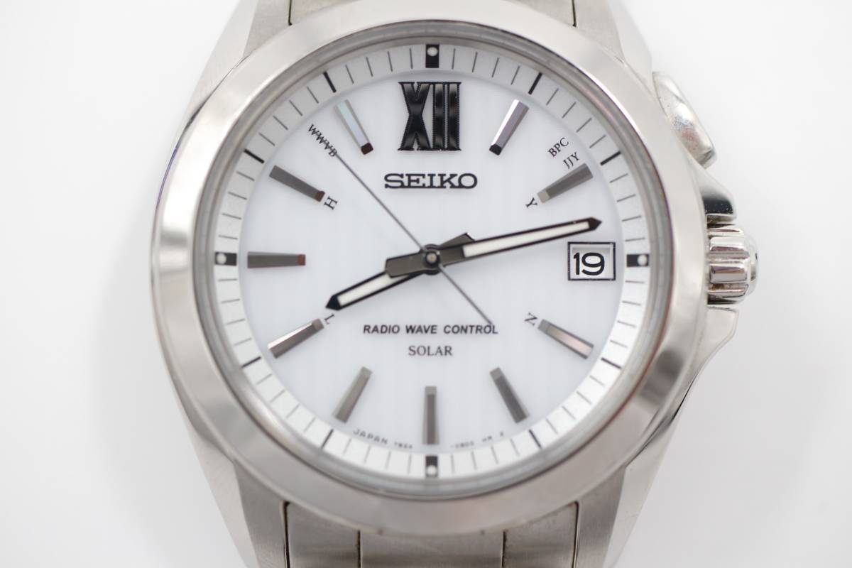 え富】 ☆ SEIKO RADIO WAVE CONTROL SOLAR 7B24-0AT0 腕時計 セイコー