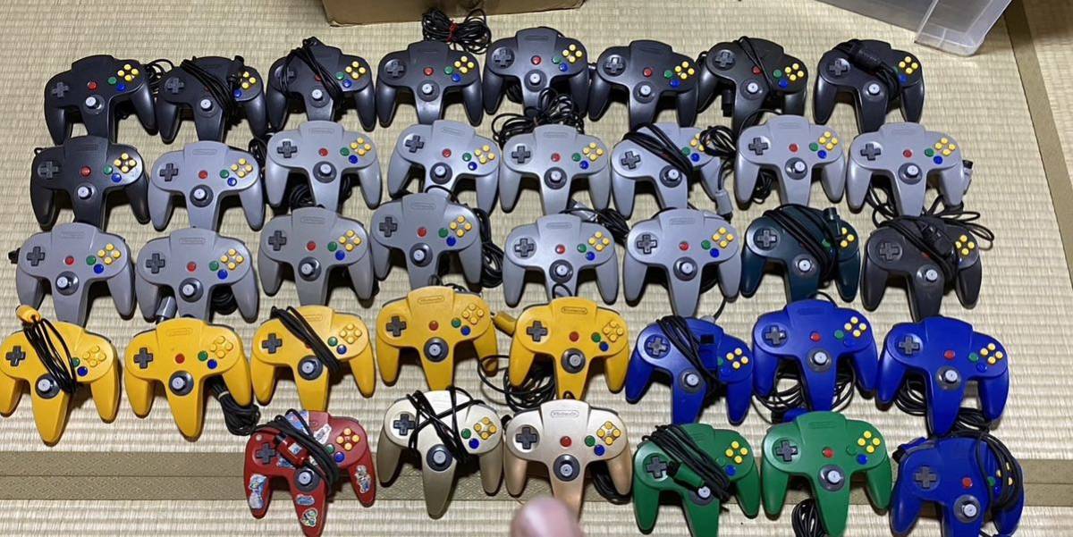 38個 NINTENDO64 任天堂64 ニンテンドー64 コントローラー controller ジャンク まとめ売り 3