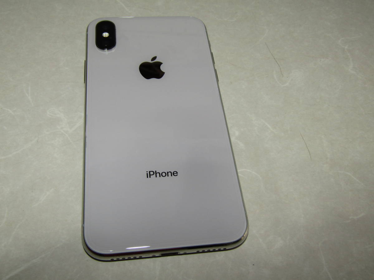 ベストプライス 中古 Apple iPhone X 256GB Silver □SIMフリー 初期化 