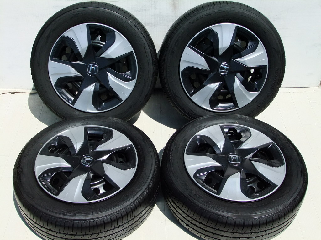 ホンダ純正ホイール フィット シャトル グレイス 6J 100 +50 2022年製 185/60R15 4本 C04