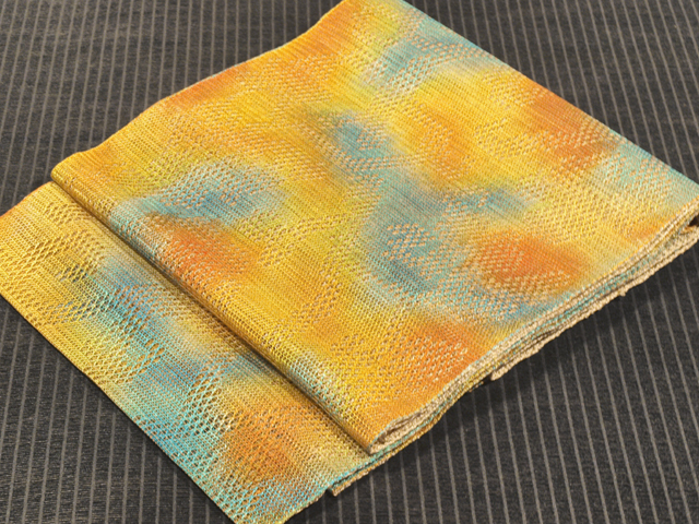 ★【夏帯】ぼかし文 粗紗 洒落袋帯 袋帯　TAME02001 風楽