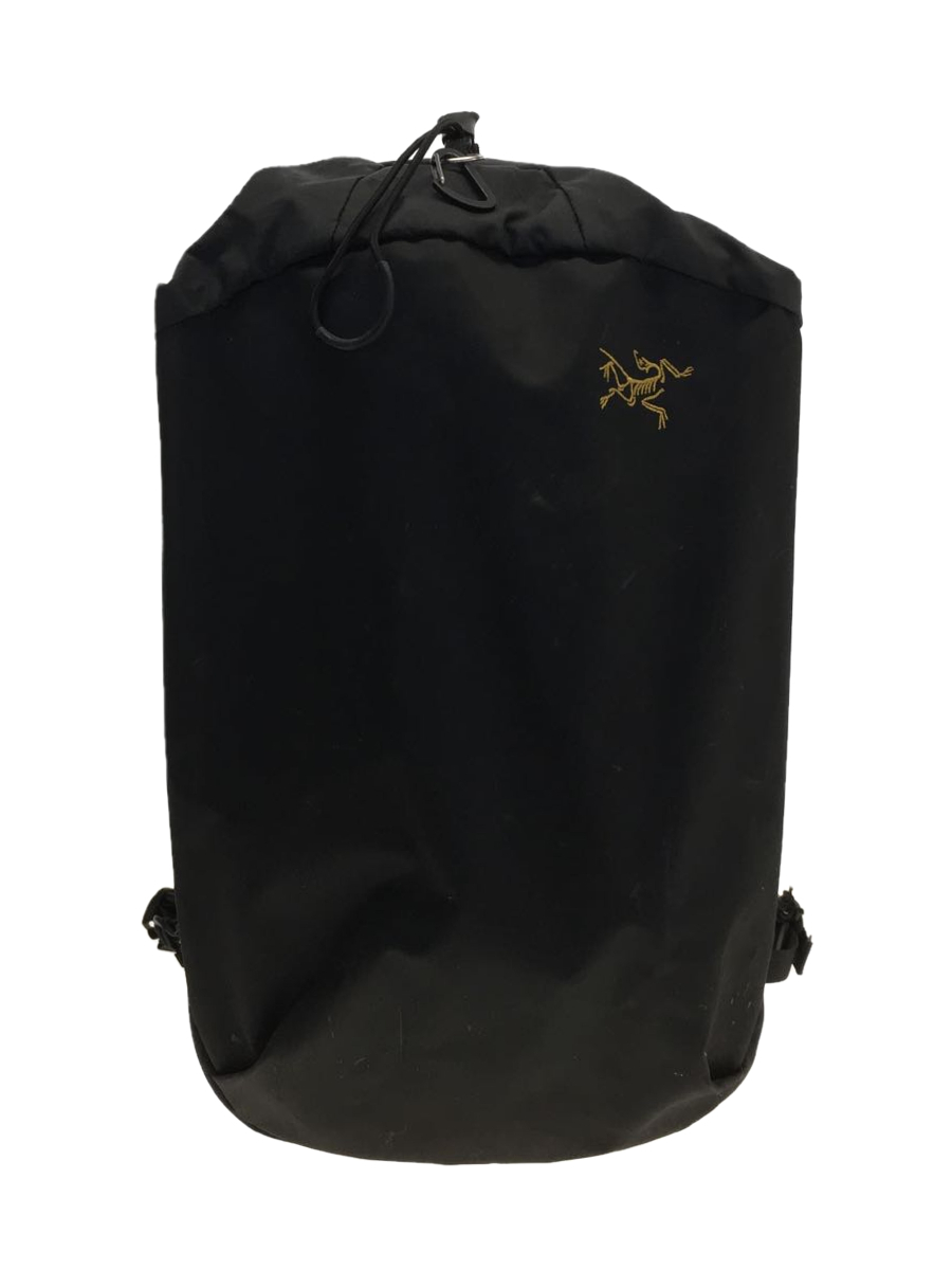 ARC’TERYX◆リュック/ナイロン/BLK//バックパック ARRO 20 BUCKET BAG アローバケットバッグ