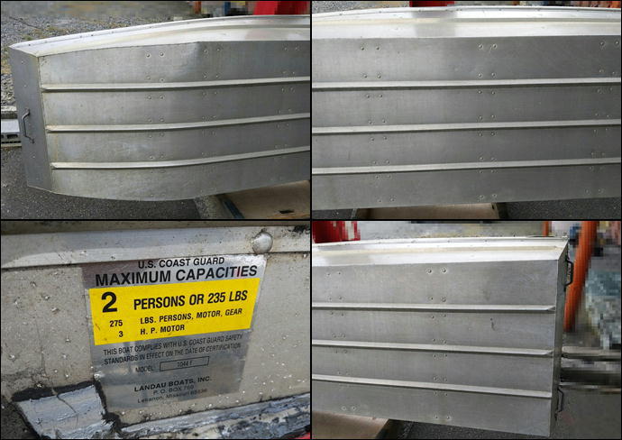 引取限定・動画あり・現状渡し】ランドー アルミボート 10ft +  