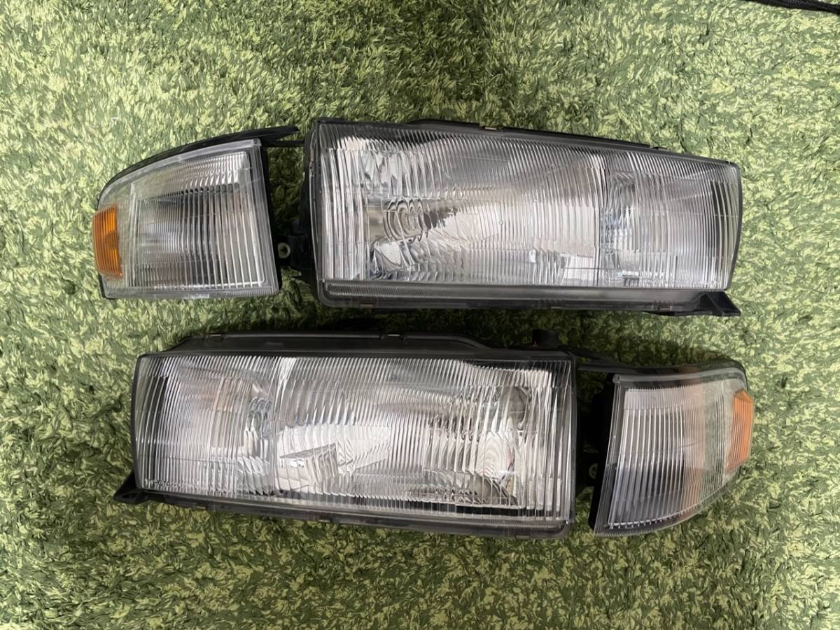 JZX90 クレスタ ツアラーV 純正ヘッドライト 左右セット 左右コーナー 