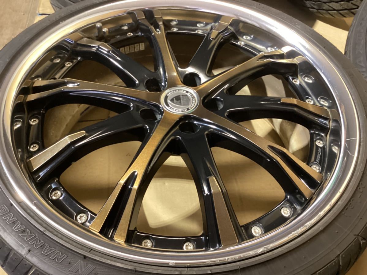 20インチ 8.5J 9.5J ブロンズクリア ワーク シュバートSC4 4本 手渡し