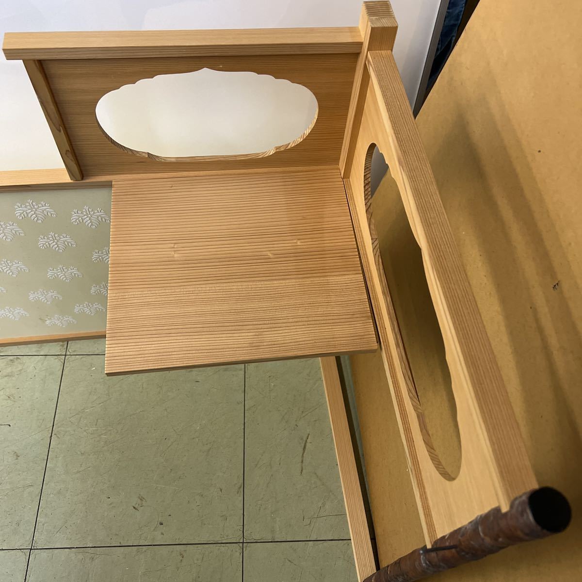 ○台目棚 茶道具 風炉先屏風 ○中古(屏風)｜売買されたオークション