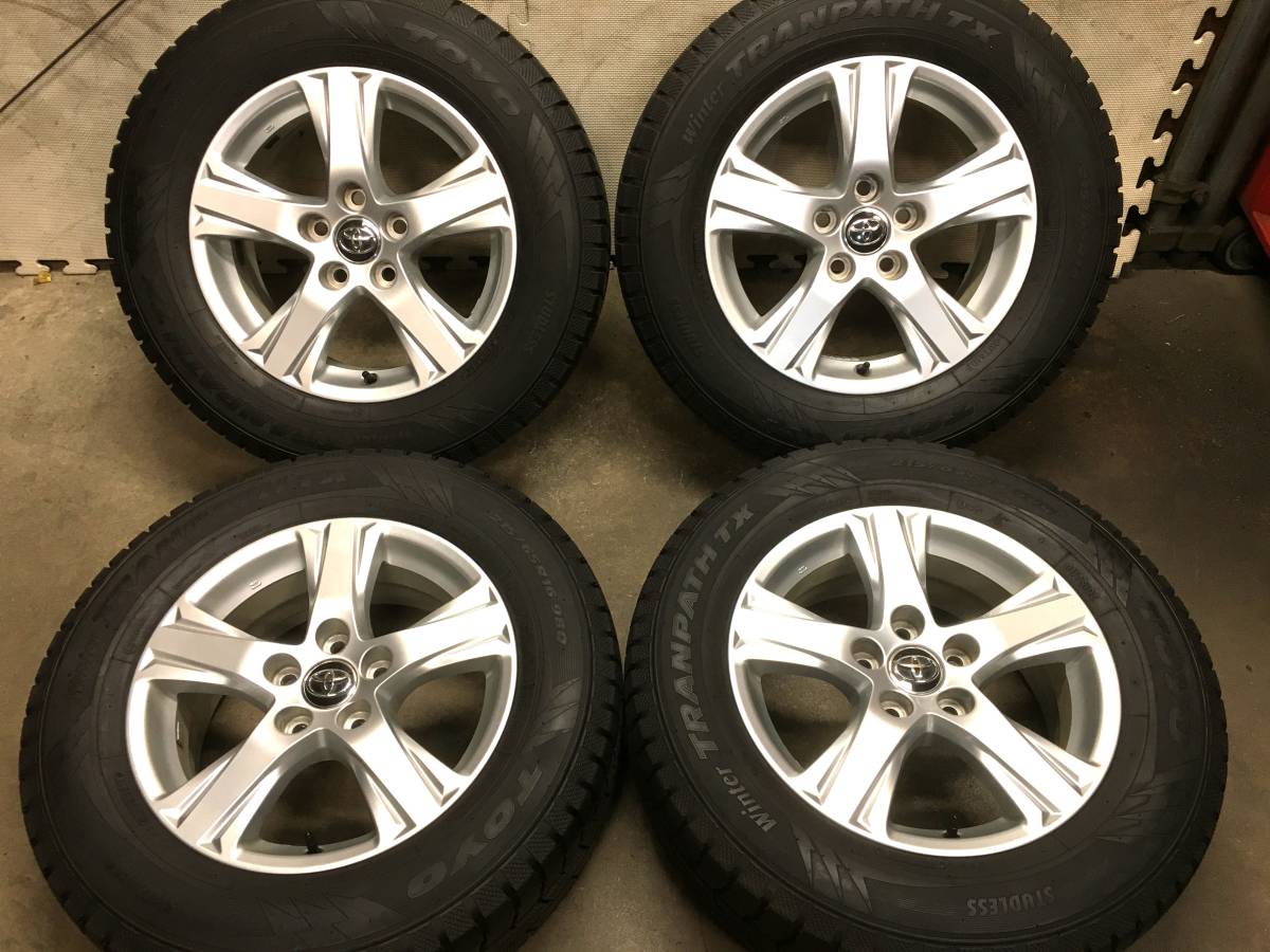 品質保証，本物保証 夏特価【30系アルファード】溝有19年製215/65R16 TOYO スタッドレスタイヤ＆トヨタ純正アルミホイール ４本 30/20系ヴェルファイアなど
