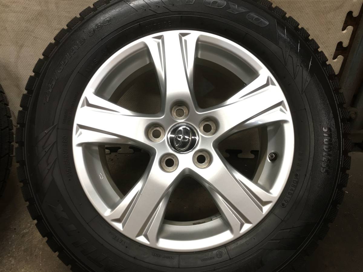 品質保証，本物保証 夏特価【30系アルファード】溝有19年製215/65R16 TOYO スタッドレスタイヤ＆トヨタ純正アルミホイール ４本 30/20系ヴェルファイアなど