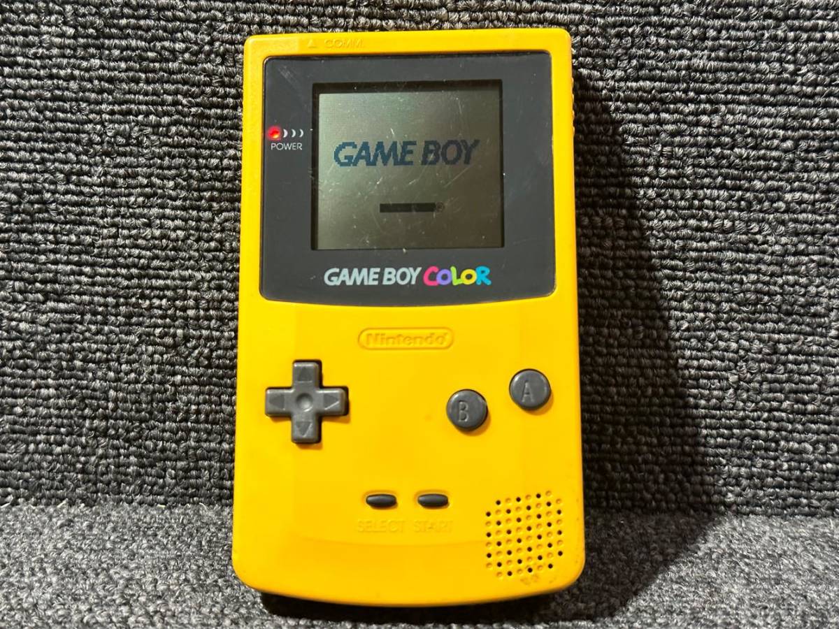 14　　任天堂/nintendo ゲームボーイカラー イエロー 本体 レトロ ゲーム機 
