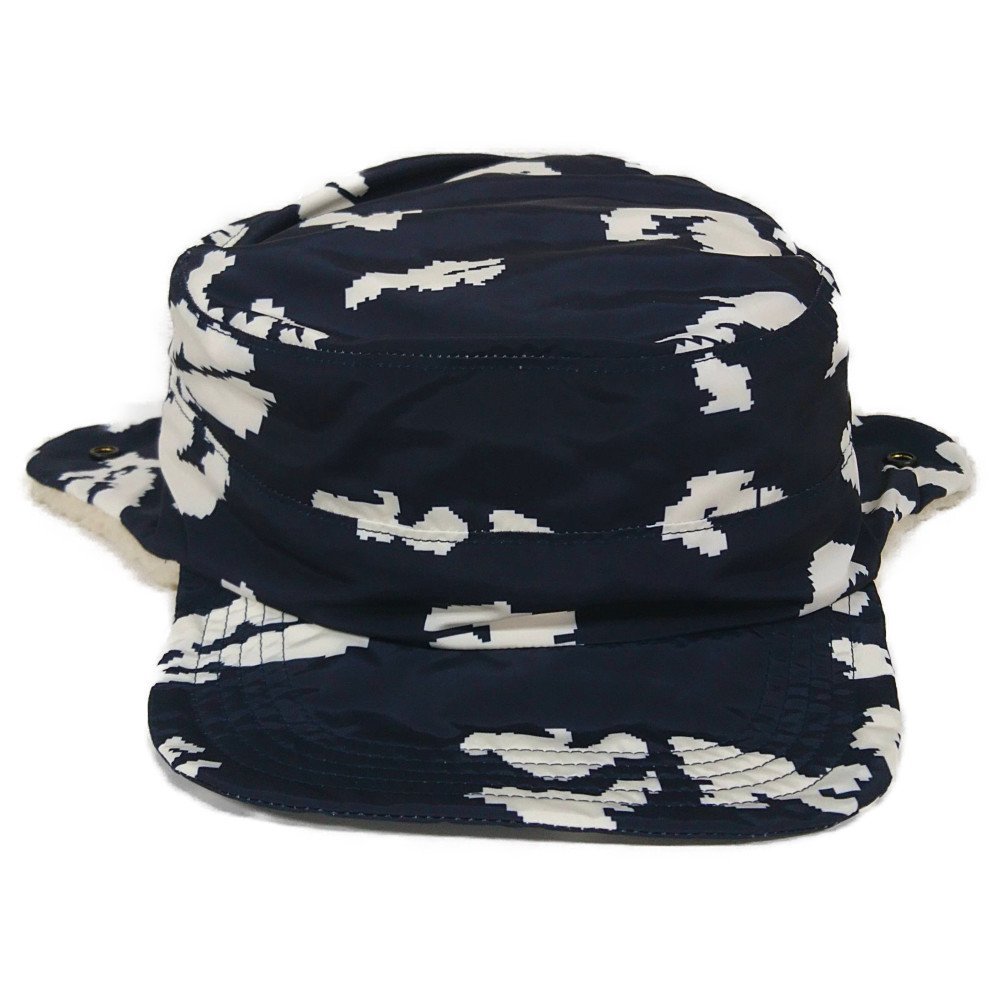 UNDERCOVER アンダーカバー 品番 UC2B4H01-2 ボアフリース耳当て付 キャップ ネイビー系 サイズ2 正規品 / 30555