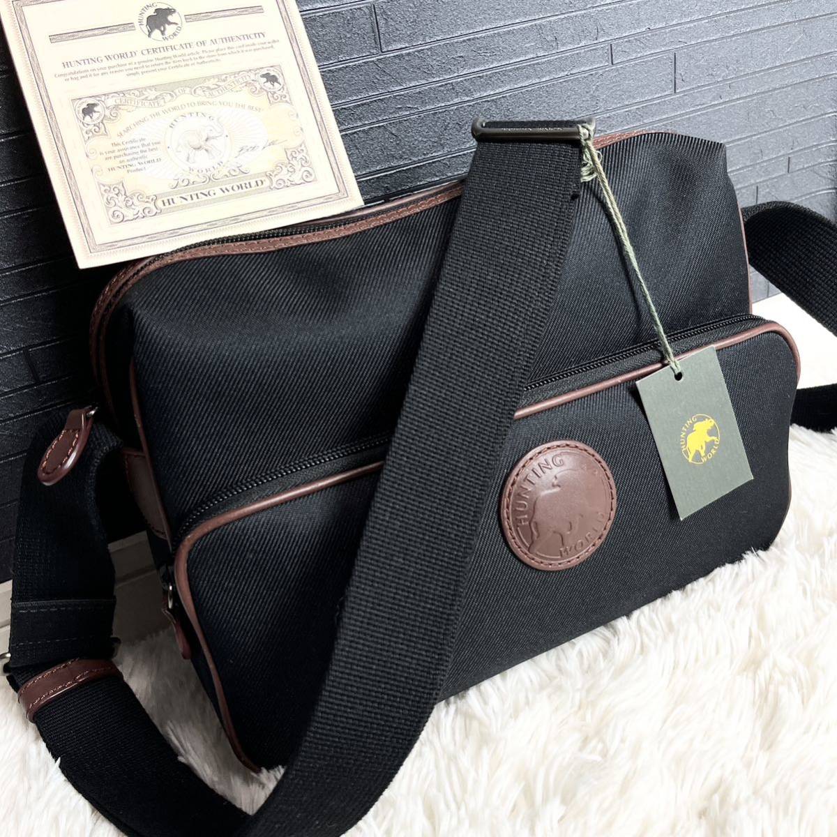 □極美品□HUNTING WORLD ハンティング・ワールド□メンズ□キャンバス