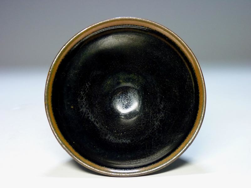 夢たま】伝世のウブ品！唐物 宋時代 建窯 兔毫窯変天目茶碗/中国古玩