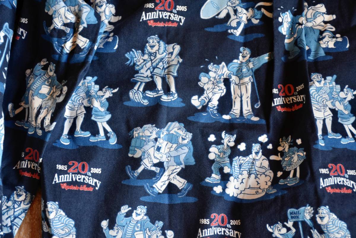 希少 良品 日本製 CAPTAIN SANTA キャプテンサンタ 20周年記念 総柄