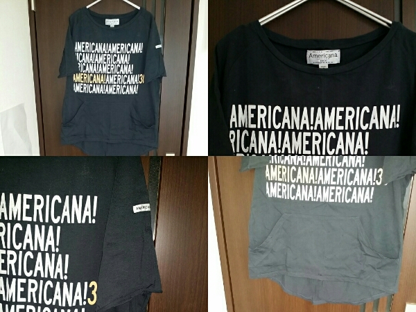 アメリカーナ カンガルーポケット Tシャツ Mサイズ 半袖
