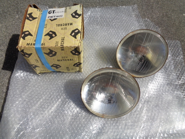 当時物！MARCHAL マーシャル SEV IODE ヘッドライト ランプ H4 61240803 16464/50 TG 18cm 汎用 暴走族 昭和 レトロ Z400FX Z750RS Z1900