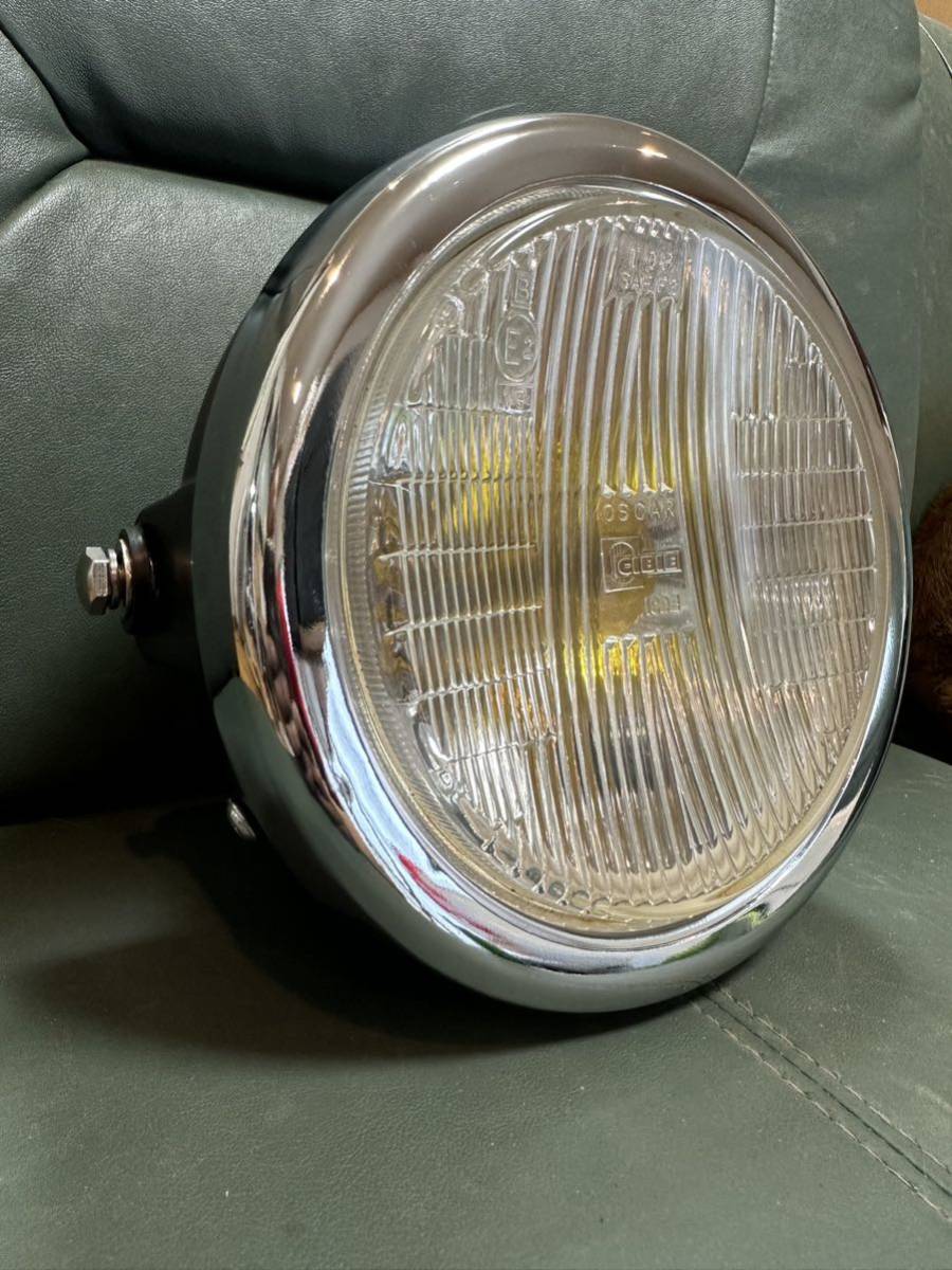 即決有当時物希少シビエオスカー凹みレンズ付きバブヘッドライトassy/検索バブホーク2CM250GS400LGT380GT550KH400KH250SS500SS400