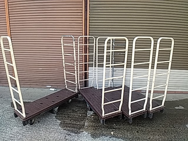 日進　バランスカート　６輪台車　T６-８８　荷重５００kg　(固定２輪＋自在４輪)引き取り歓迎