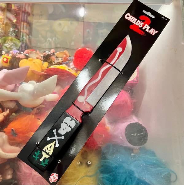 チャイルドプレイ2 チャッキー ブードゥーナイフ CHILD'S PLAY 2 CHUCKY VOODOO KNIFE おもちゃのナイフ 小道具 トイ ハロウィン アメトイ