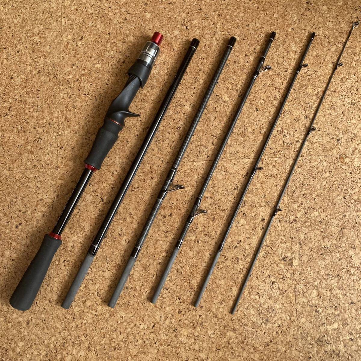 6ピースベイトロッド　新品／トラベルロッド　パックロッド