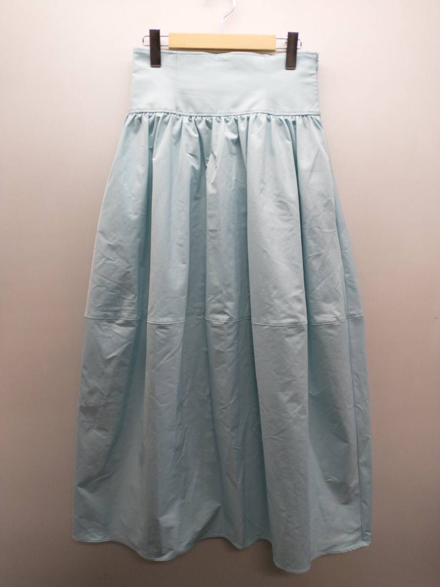 Adam et Rope ロングスカート サイズ38 サックスブルー ライトブルー系  
