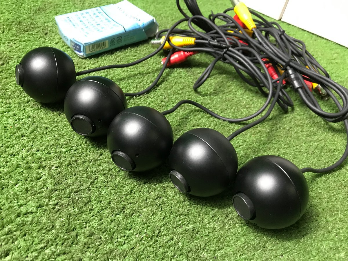 エ稜a868 小型防犯カメラ 丸型防犯カメラ 監視カメラ ネットワークカメラ 寸法約(幅40mm×奥40ｍｍ) ★5点セット