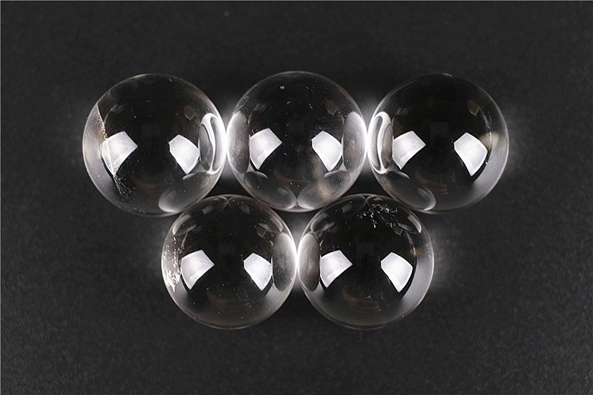 天然水晶玉 天然ロッククリスタル I0835 重75g／本物保証 径約22mm K9