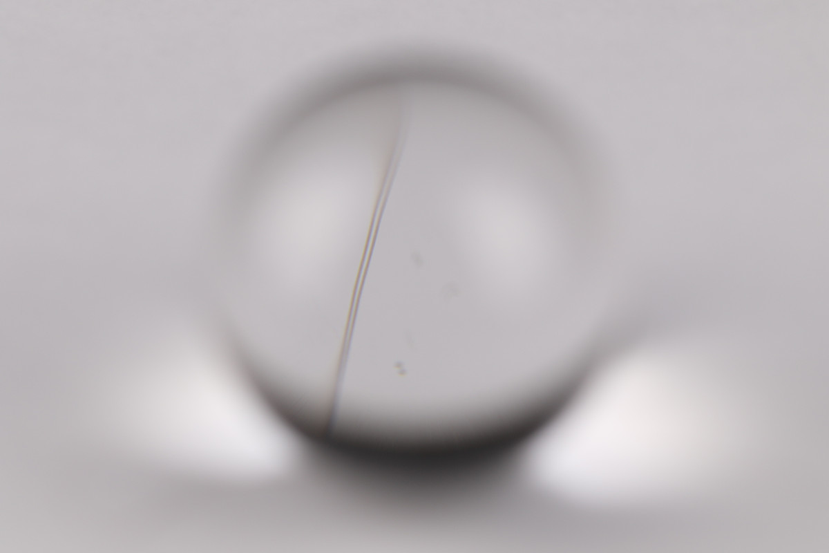 天然水晶玉 天然ロッククリスタル I0835 重75g／本物保証 径約22mm K9