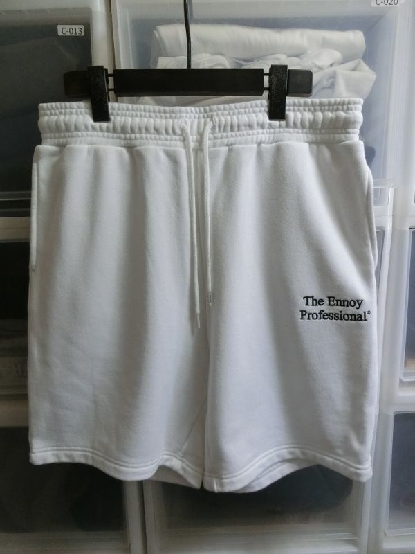 The Ennoy Professional ショートパンツ L ホワイト #SS20BRENPT02AM