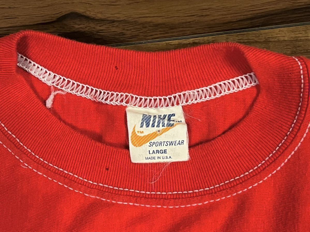 ゴツナイキ 70s フットボールTシャツ オレンジタグ ヴィンテージ NIKE