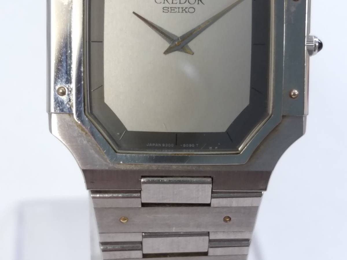 美品】SEIKO セイコー CREDOR クレドール 9300-5050 クォーツ 腕時計 