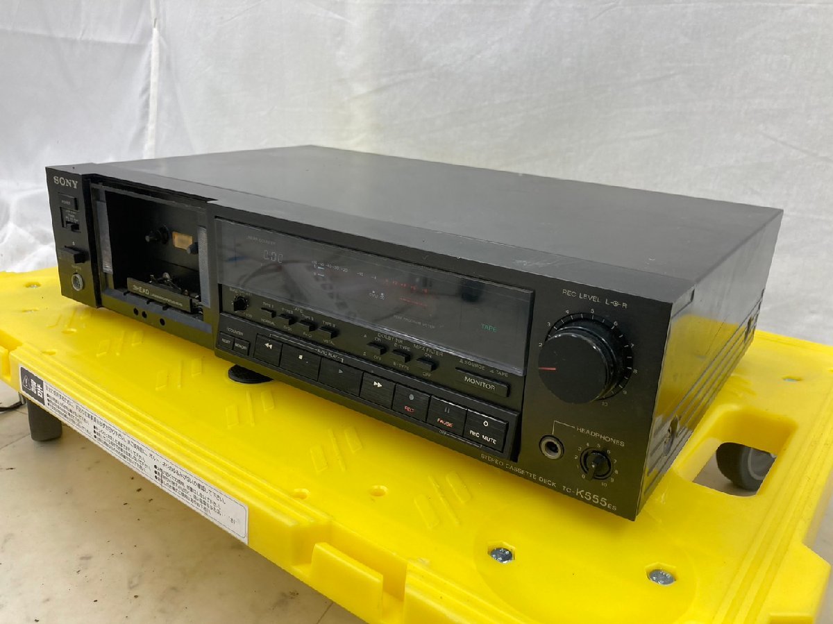 ジャンクSONY TC-K555 ES Ⅱ カセットデッキ ソニー オーディオ機器 〇
